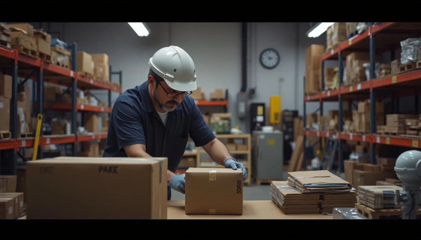 Final packing and quality inspection area