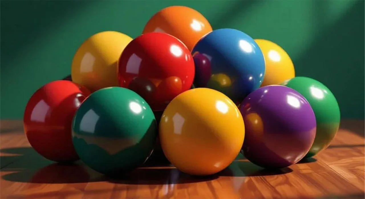 Solid wood croquet balls