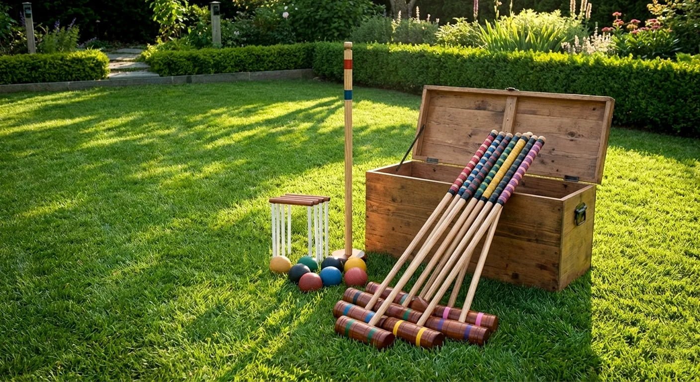Premium Custom Wooden Croquet Set