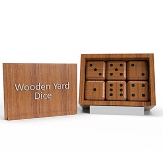wooden box dice game