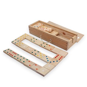 wooden domino set