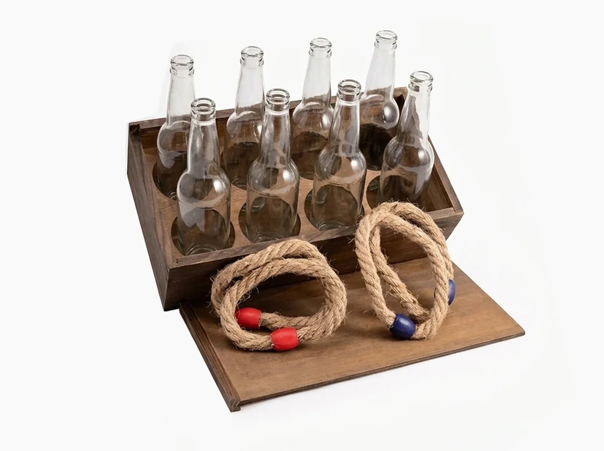 Compact Tabletop Ring Toss Game